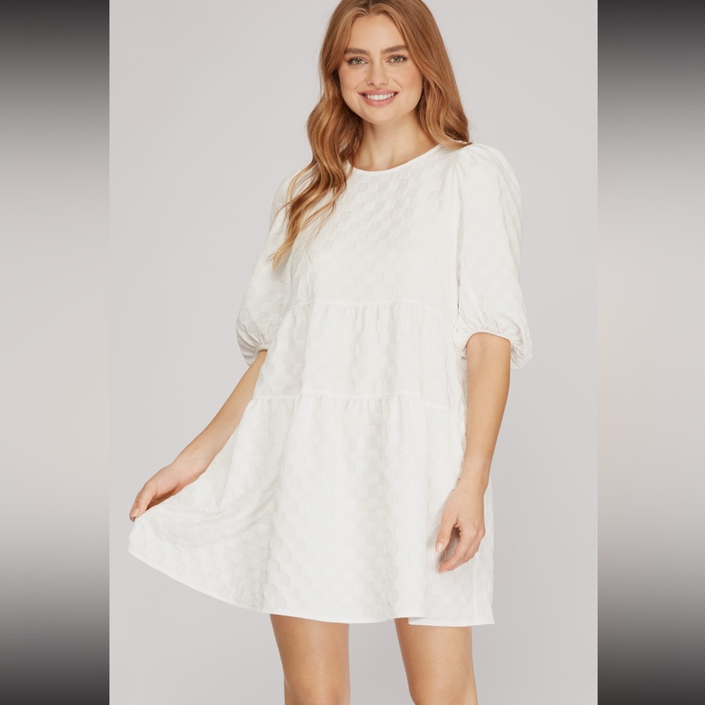 She +Sky white dress